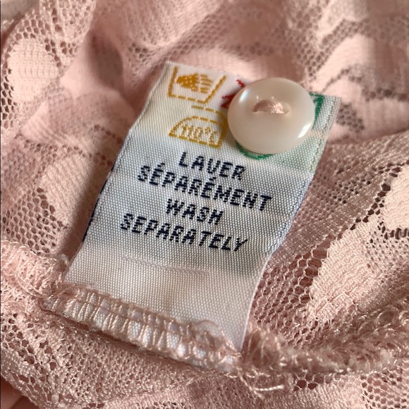 Light Pink Lace Reitman’s Button Up Blouse - Picture 9 of 12